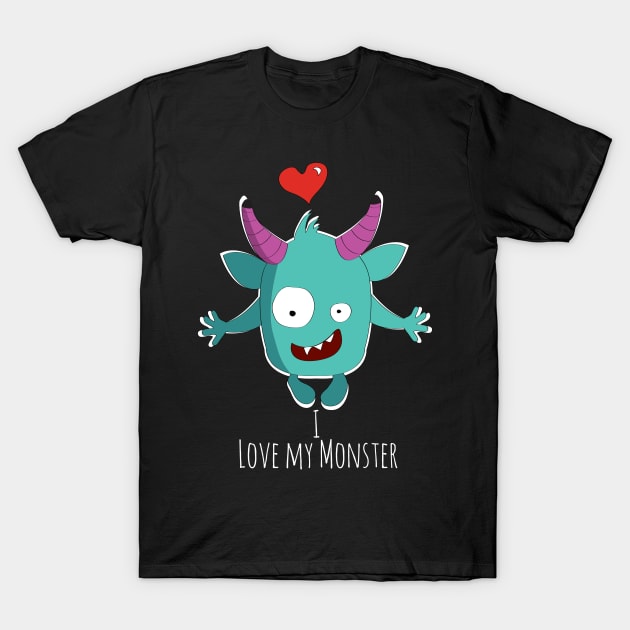 I Love my Monster T-Shirt by emma17